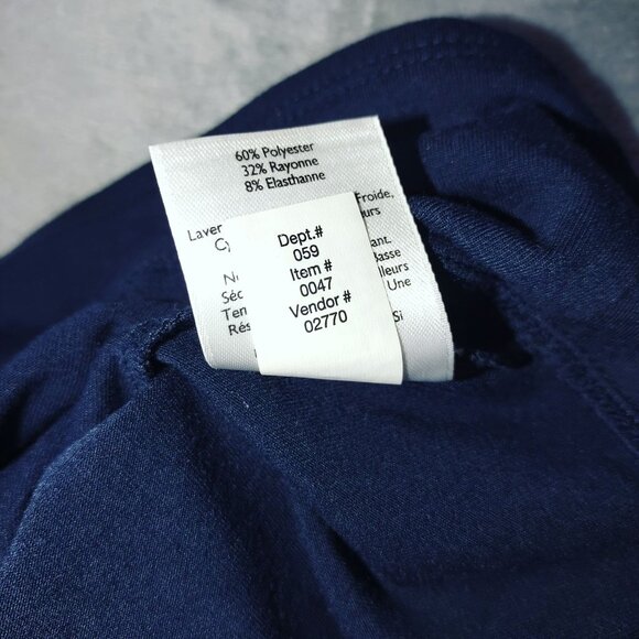 Eddie Bauer Womens M Navy Pull On Stretch Skirt Casual Travel Everyday - Picture 6 of 8